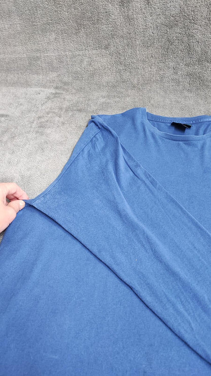 Vintage Ralph Lauren Long Sleeve T-Shirt Blue Retro 90s Men's Size XXL