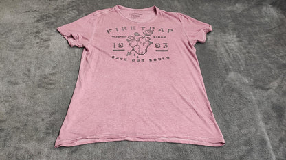 Vintage Firetrap Graphic T-Shirt Pink Retro 90s Streetwear Men's Size Medium M