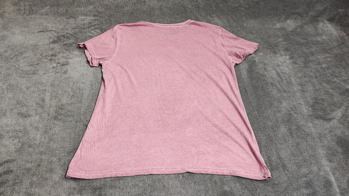 Vintage Firetrap Graphic T-Shirt Pink Retro 90s Streetwear Men's Size Medium M
