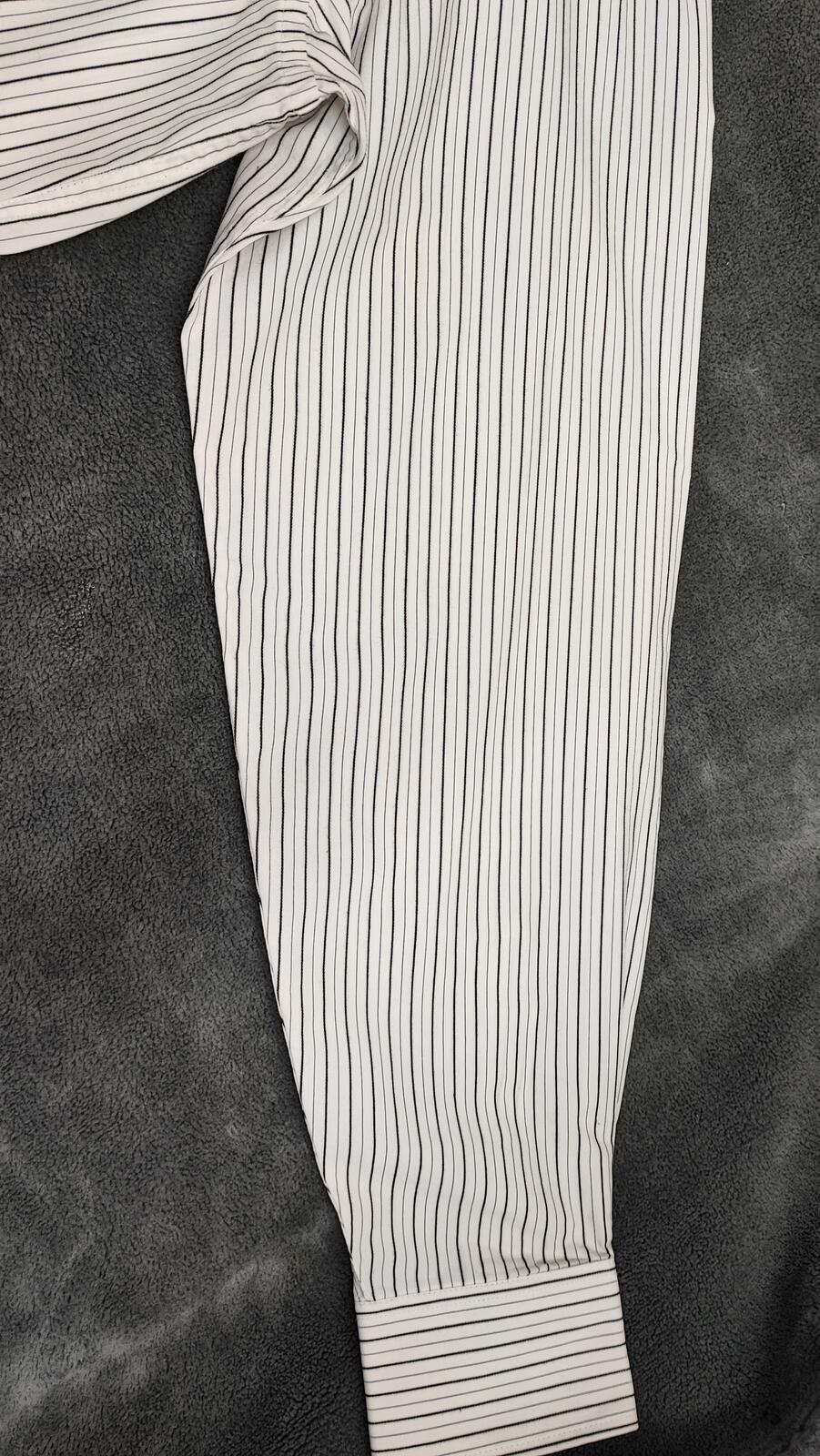 Vintage Chaps Striped Long Sleeve Crest Logo Preppy Casual Shirt Men's Size L
