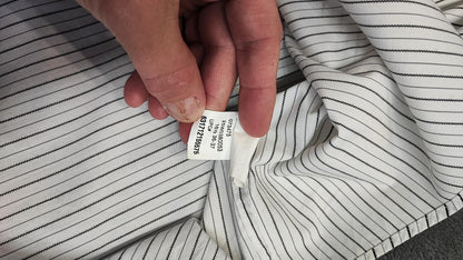 Vintage Chaps Striped Long Sleeve Crest Logo Preppy Casual Shirt Men's Size L