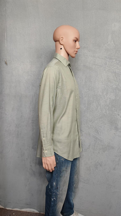 Vintage Polo Ralph Lauren Philip Long Sleeve Shirt Sage Green Men's Size XL