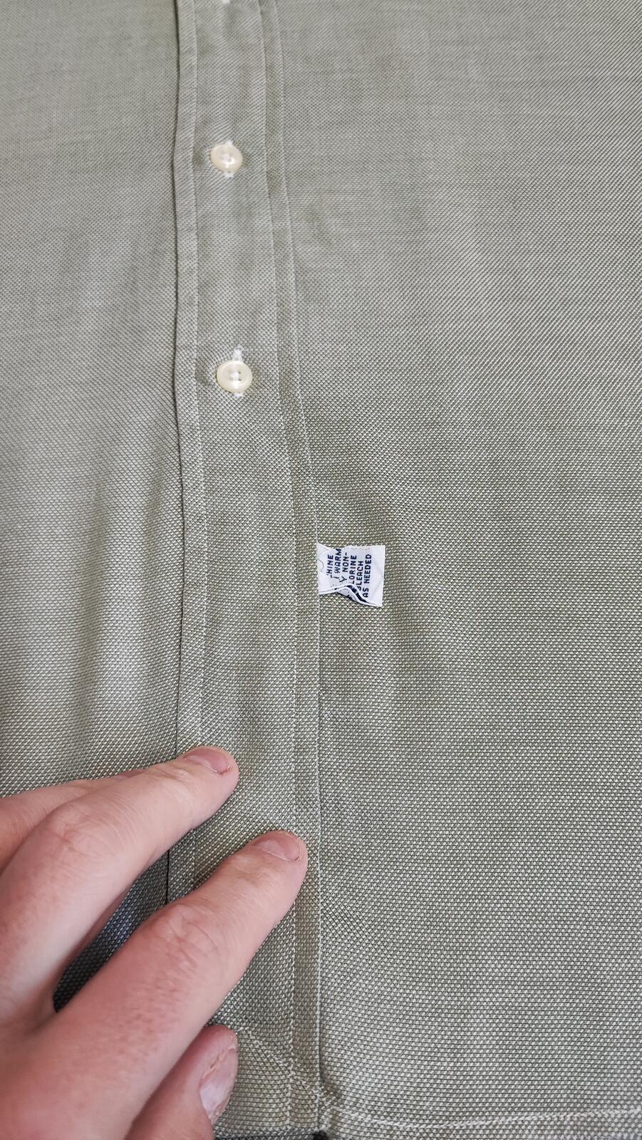 Vintage Polo Ralph Lauren Philip Long Sleeve Shirt Sage Green Men's Size XL