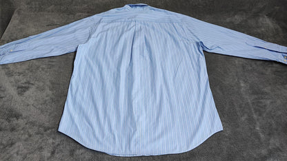 Vintage Nautica Striped Long Sleeve Shirt Blue White Men's Size XXL