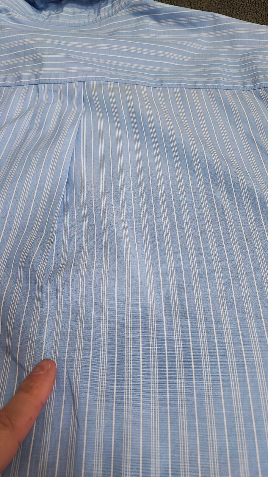 Vintage Nautica Striped Long Sleeve Shirt Blue White Men's Size XXL