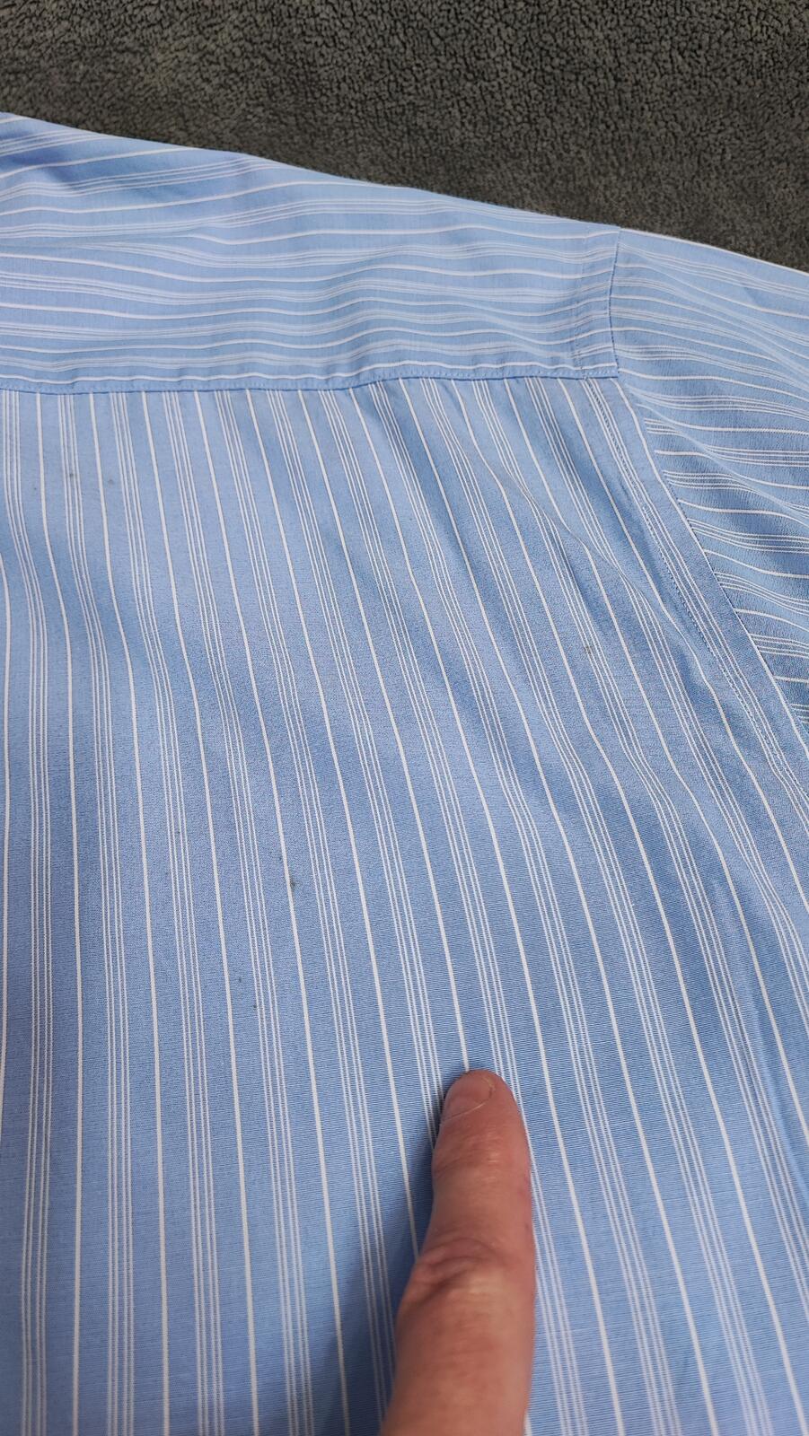 Vintage Nautica Striped Long Sleeve Shirt Blue White Men's Size XXL