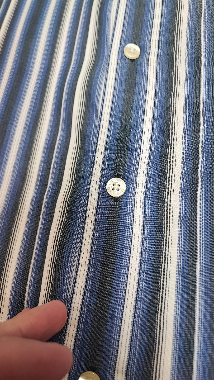 Vintage Chaps Checked Long Sleeve Plaid Casual Preppy Shirt Blue Men's Size XL