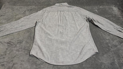 Vintage Gap Plain Grey Long Sleeve Grunge Skater Shirt Men Size Large