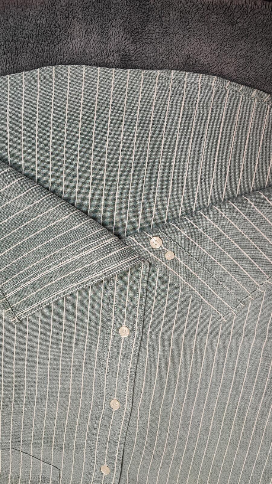 Vintage Chaps Checked Long Sleeve Easy Care Plaid Casual Shirt Green Men's Large