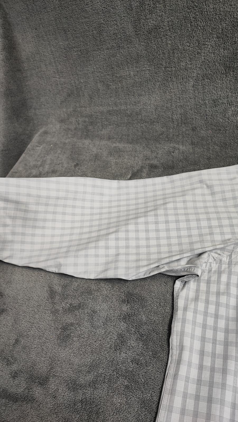 Vintage Chaps Striped Long Sleeve Shirt Grey White Men's Size XXL