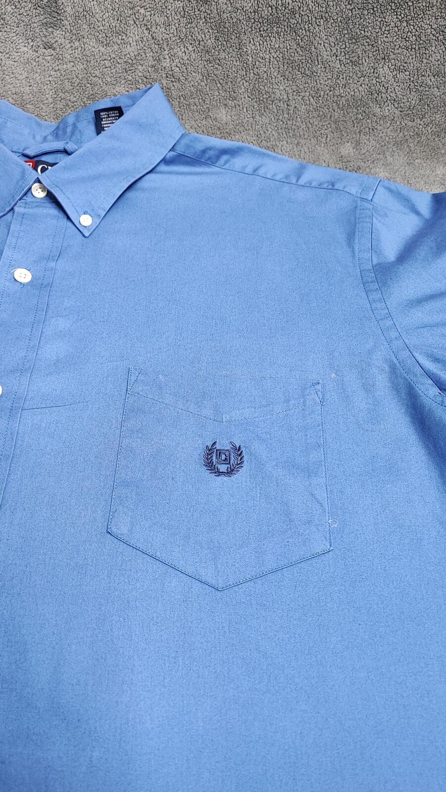 Vintage Chaps Striped Long Sleeve Shirt Blue White Men's Size XXL