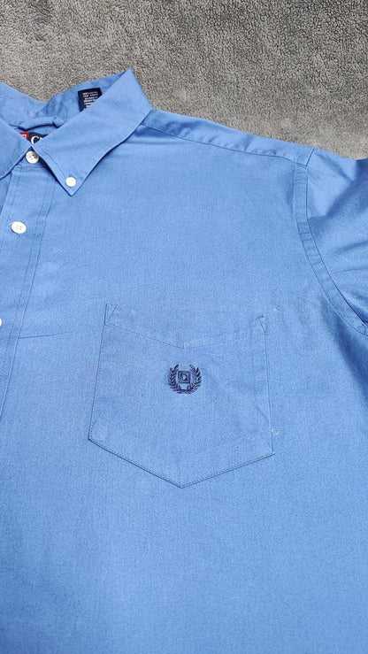 Vintage Chaps Striped Long Sleeve Shirt Blue White Men's Size XXL