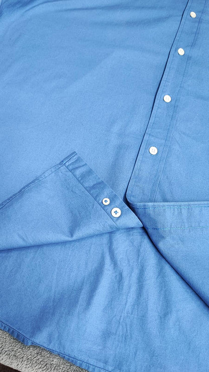 Vintage Chaps Striped Long Sleeve Shirt Blue White Men's Size XXL