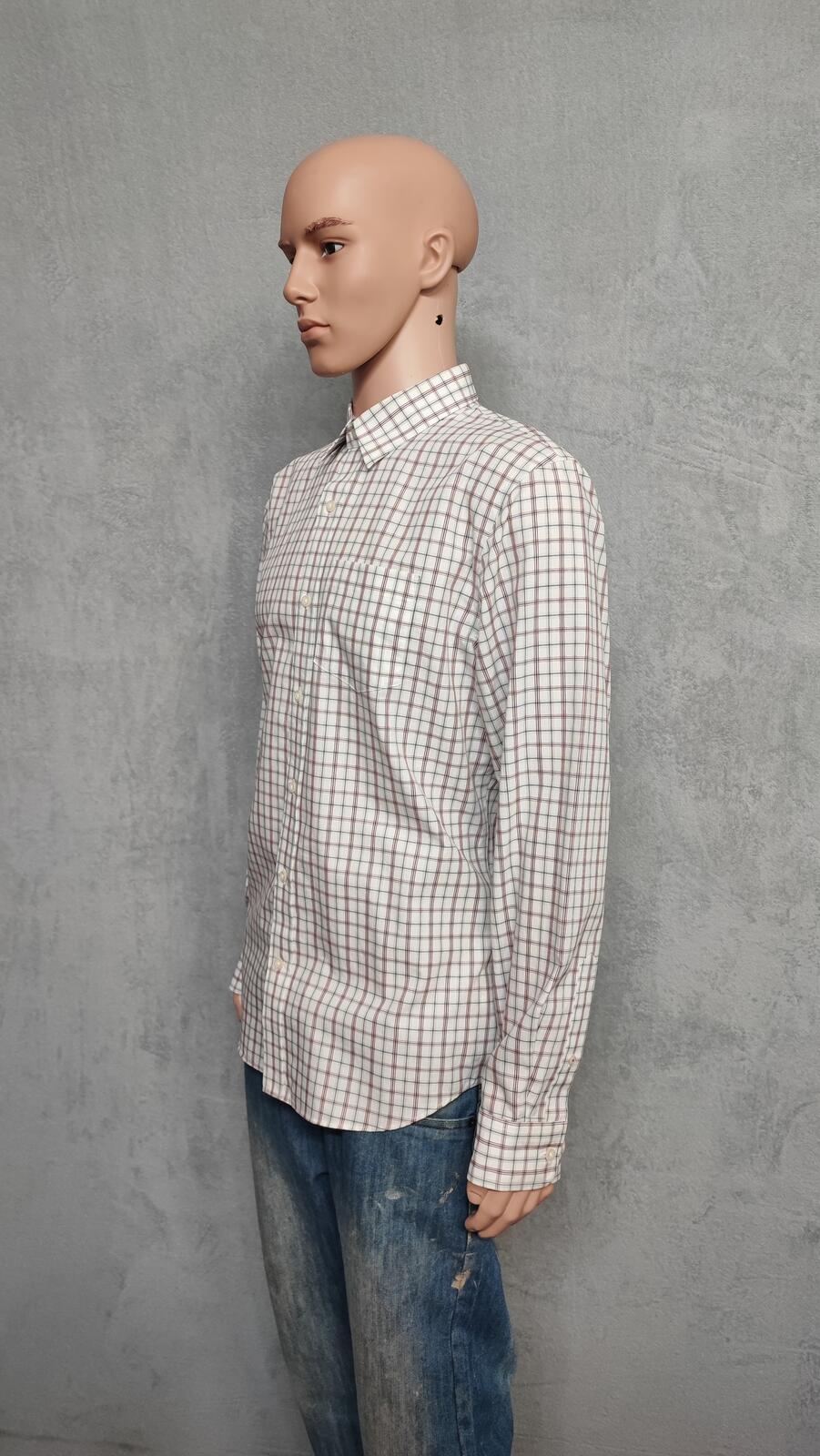 Vintage Old Navy Checked Long Sleeve Plaid Grunge Shirt Red Men Size Large