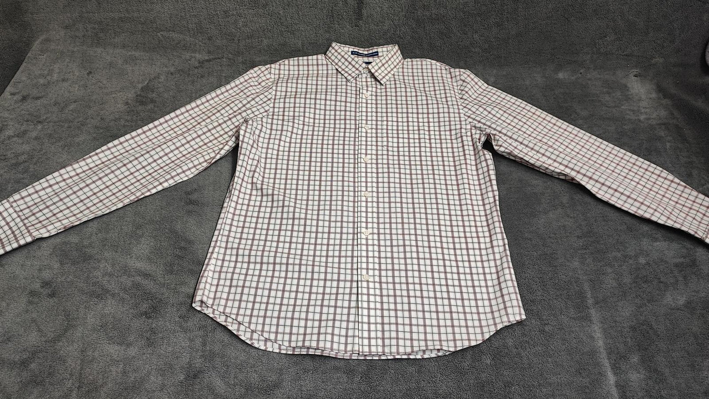 Vintage Old Navy Checked Long Sleeve Plaid Grunge Shirt Red Men Size Large