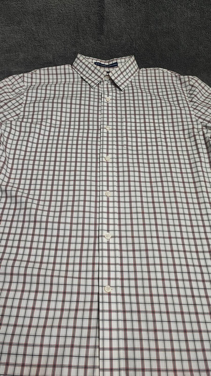 Vintage Old Navy Checked Long Sleeve Plaid Grunge Shirt Red Men Size Large