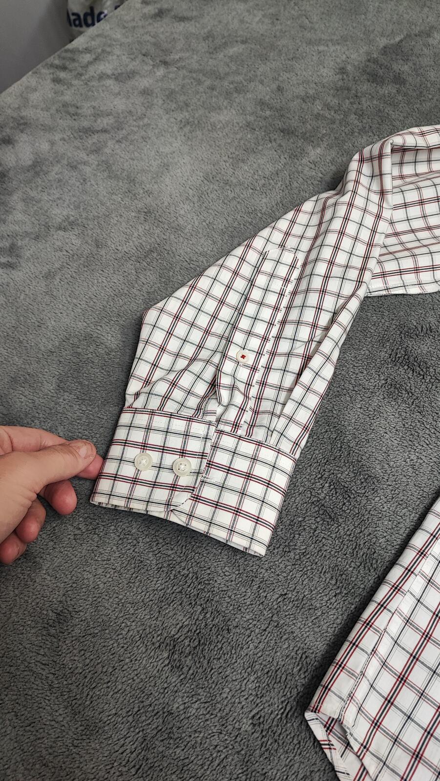 Vintage Old Navy Checked Long Sleeve Plaid Grunge Shirt Red Men Size Large