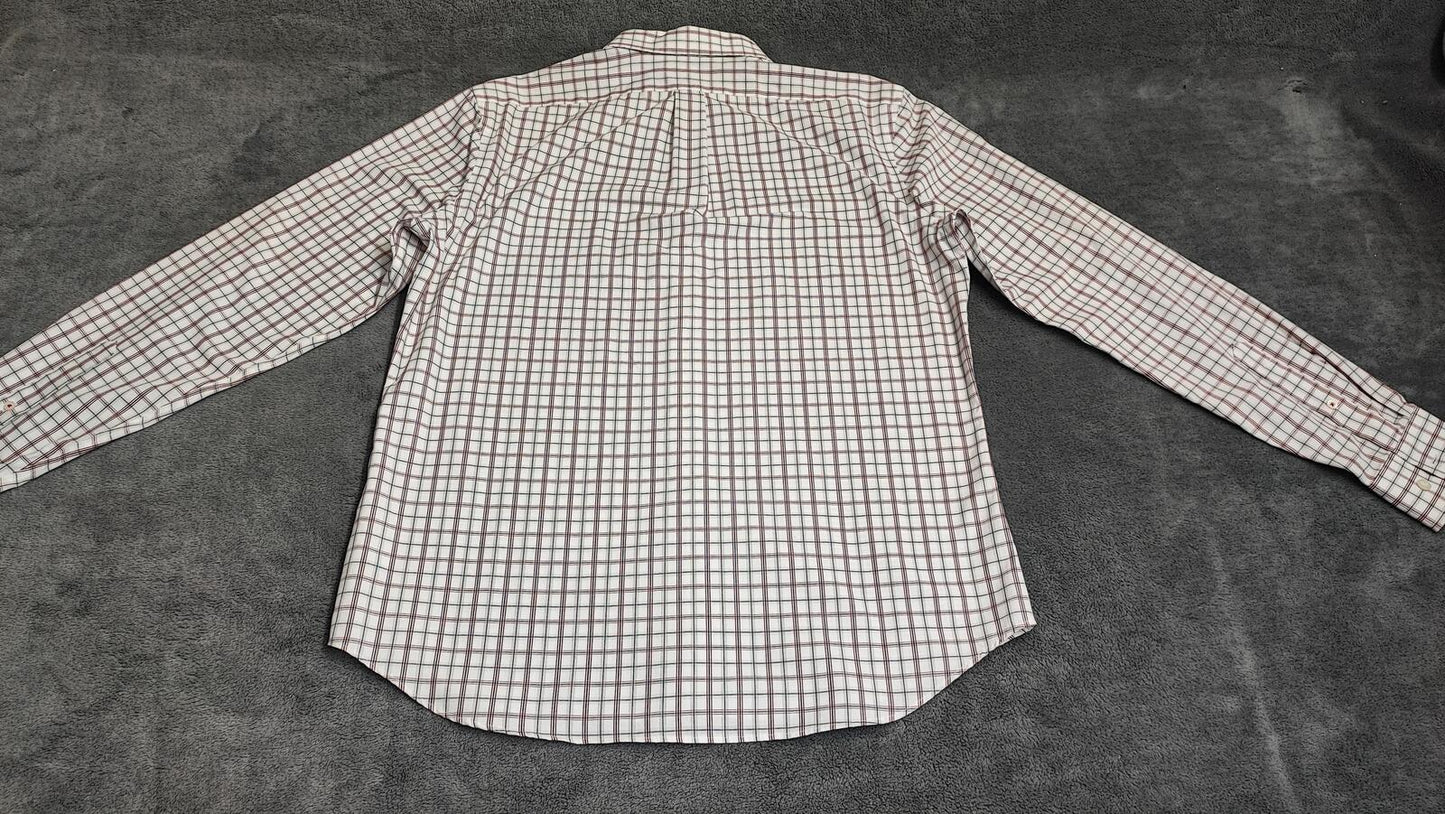 Vintage Old Navy Checked Long Sleeve Plaid Grunge Shirt Red Men Size Large