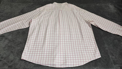 Vintage Chaps Striped Long Sleeve Crest Logo Casual Shirt Pink Men's Size XXL