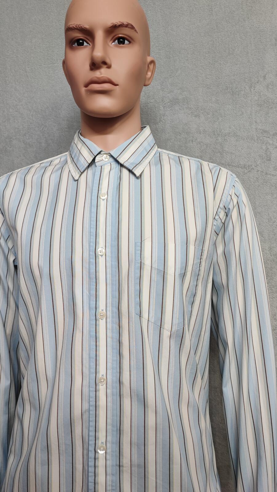 Vintage Gap Checked Long Sleeve Plaid Flannel Grunge Shirt Blue Men Size XL