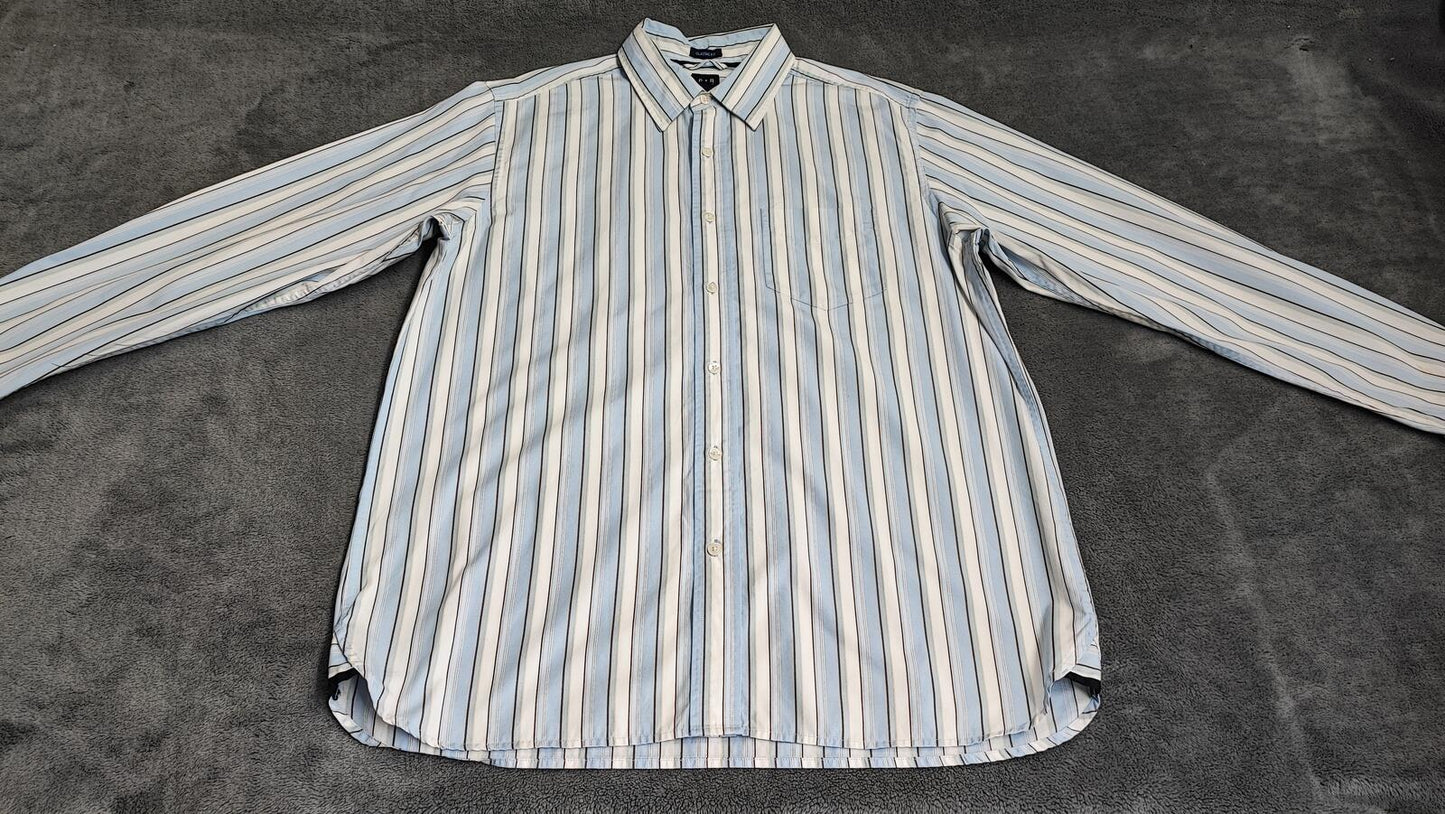 Vintage Gap Checked Long Sleeve Plaid Flannel Grunge Shirt Blue Men Size XL