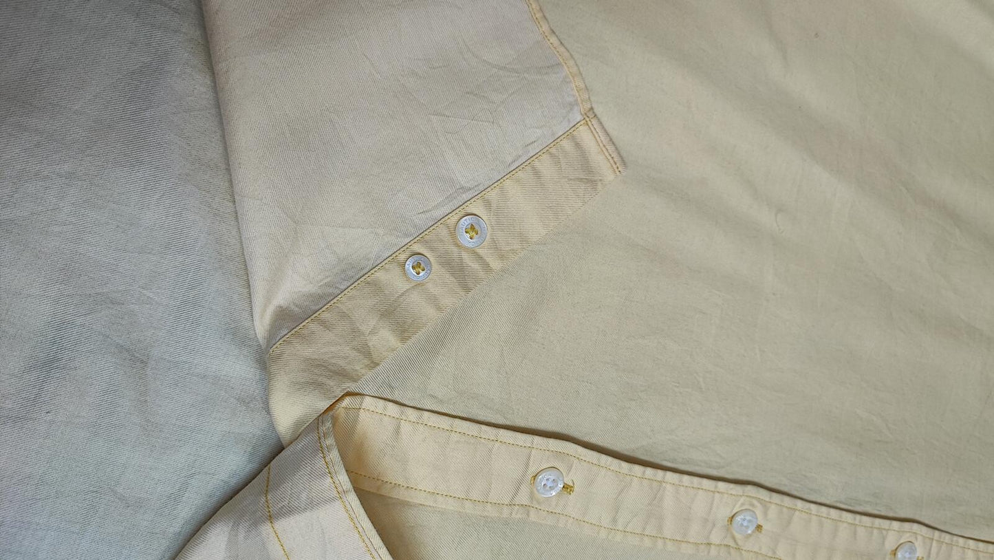 Vintage Nautica Long Sleeve Sailboat Shirt Vibrant Yellow Men's Size XL