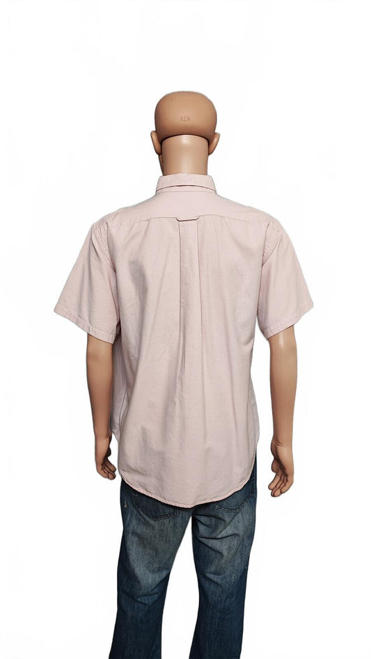 Vintage Lacoste Short Sleeve Shirt Pink Men's Size XXL