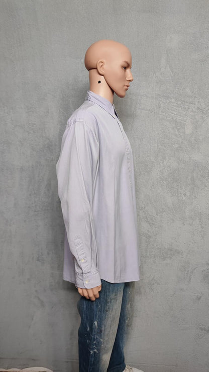 Vintage Polo Ralph Lauren Blake Silk Blend Long Sleeve Shirt Lilac Men Size XXL