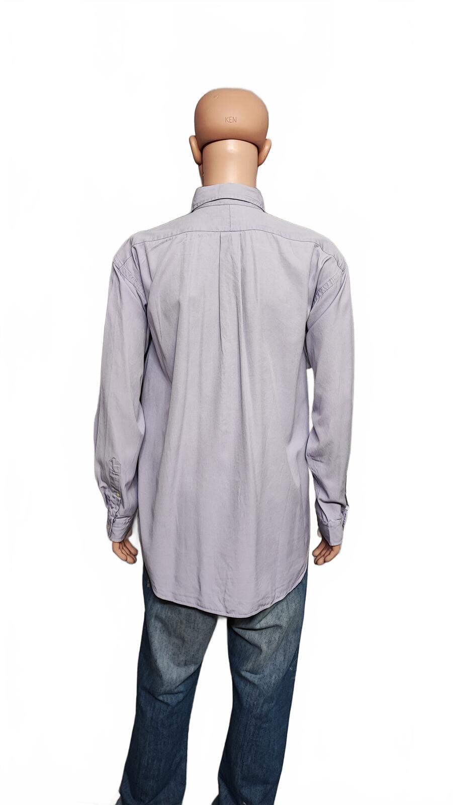 Vintage Polo Ralph Lauren Blake Silk Blend Long Sleeve Shirt Lilac Men Size XXL