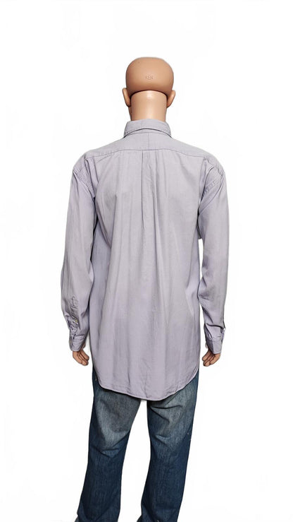 Vintage Polo Ralph Lauren Blake Silk Blend Long Sleeve Shirt Lilac Men Size XXL