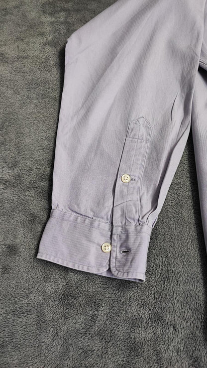 Vintage Polo Ralph Lauren Blake Silk Blend Long Sleeve Shirt Lilac Men Size XXL