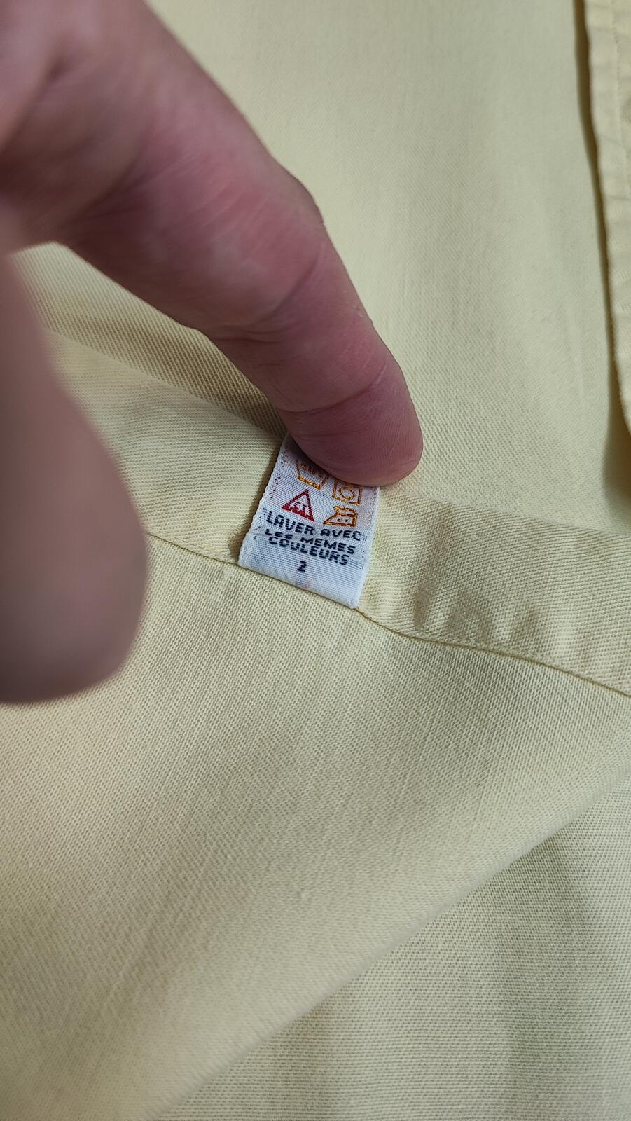 Vintage Ralph Lauren Blake Shirt XXL Yellow Cotton Long Sleeve Distressed Polo