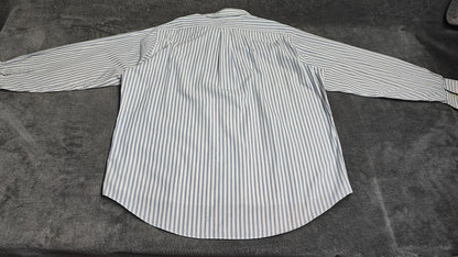 Vintage Chaps Striped Long Sleeve Shirt Sky Blue White Men's Size XXL