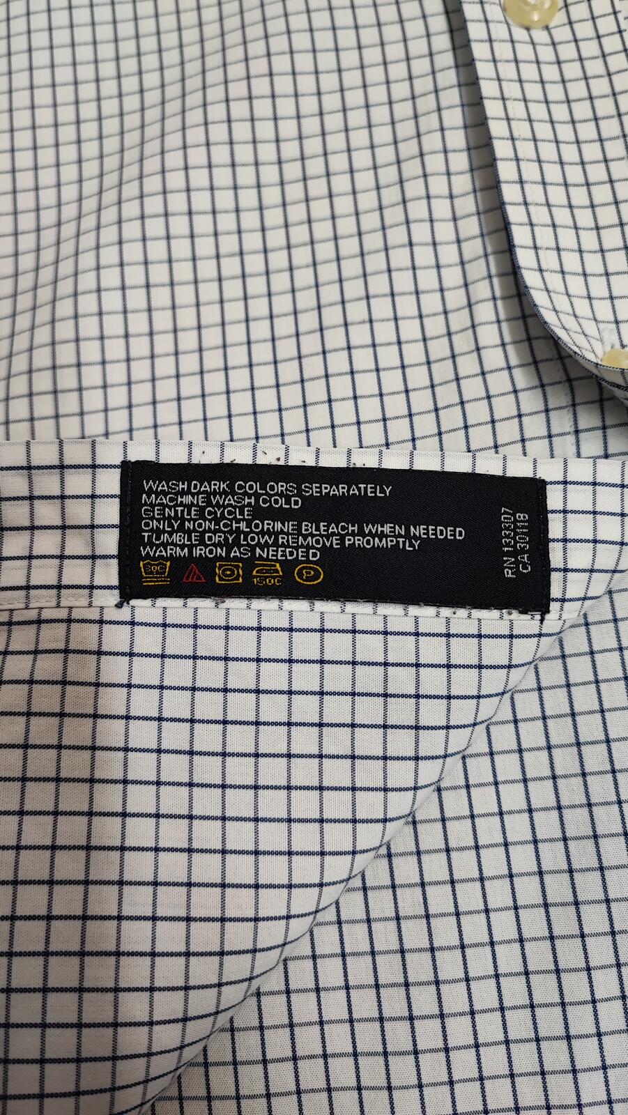 Vintage Nautica Checked Long Sleeve Sailboat Plaid Casual Shirt Men's Size XXL