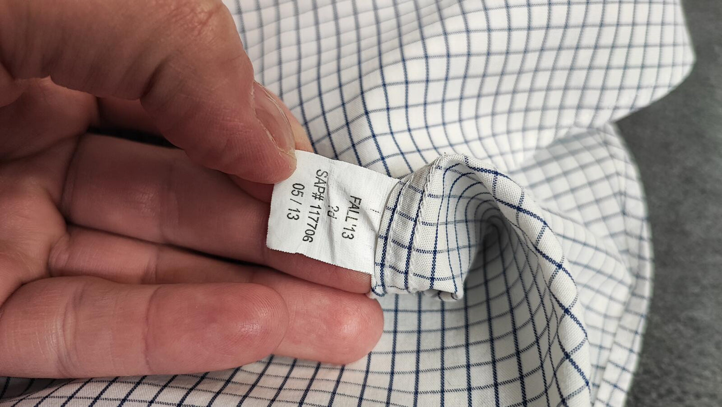 Vintage Nautica Checked Long Sleeve Sailboat Plaid Casual Shirt Men's Size XXL