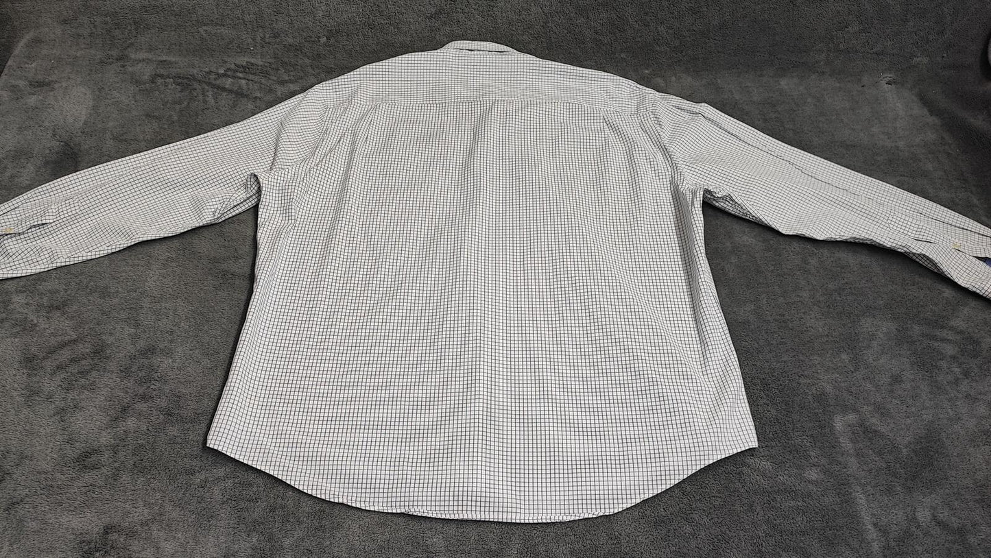 Vintage Nautica Checked Long Sleeve Sailboat Plaid Casual Shirt Men's Size XXL