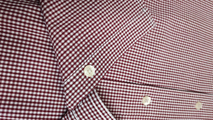 Vintage Chaps Checked Long Sleeve Shirt Red White Men's Size XXL Oversized