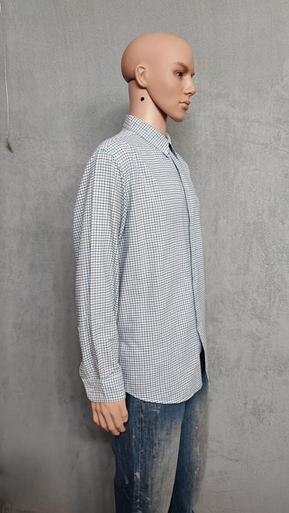 Vintage Chaps Checked Long Sleeve Casual Preppy Plaid Shirt Men's Size XXL