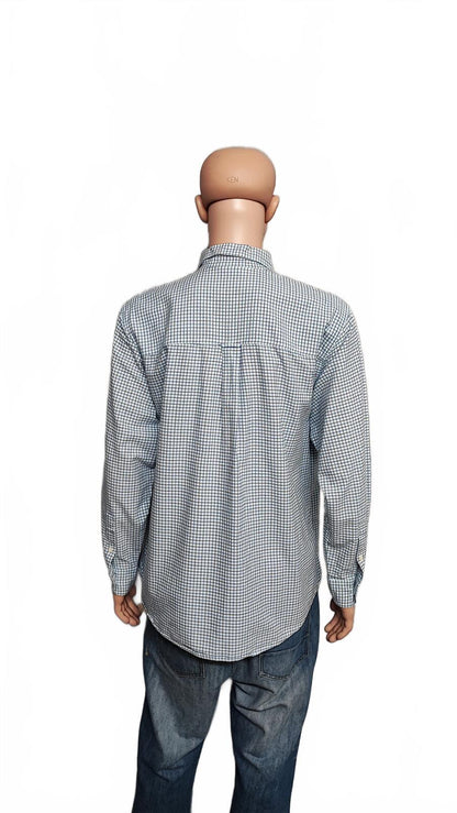 Vintage Chaps Checked Long Sleeve Casual Preppy Plaid Shirt Men's Size XXL