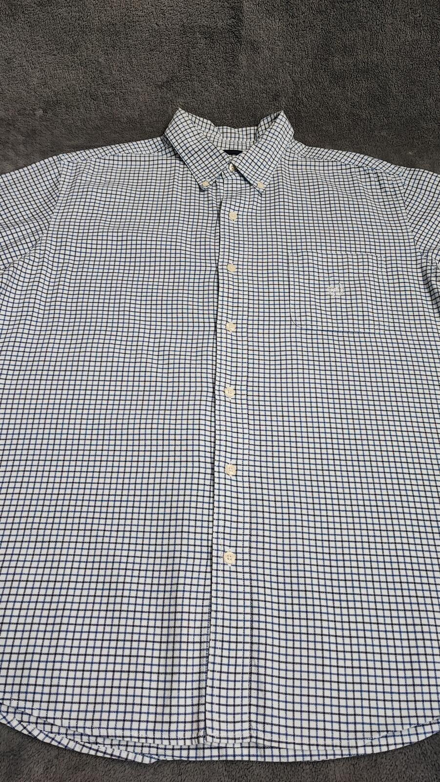 Vintage Chaps Checked Long Sleeve Casual Preppy Plaid Shirt Men's Size XXL