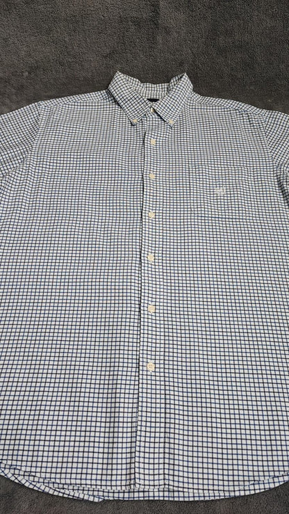 Vintage Chaps Checked Long Sleeve Casual Preppy Plaid Shirt Men's Size XXL