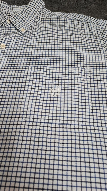 Vintage Chaps Checked Long Sleeve Casual Preppy Plaid Shirt Men's Size XXL