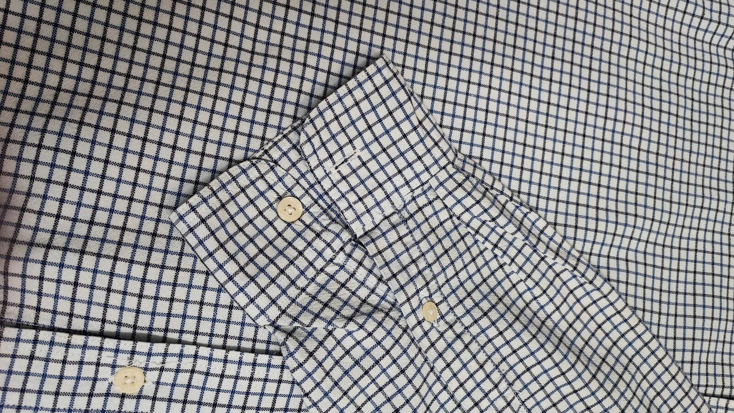 Vintage Chaps Checked Long Sleeve Casual Preppy Plaid Shirt Men's Size XXL