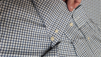 Vintage Chaps Checked Long Sleeve Casual Preppy Plaid Shirt Men's Size XXL
