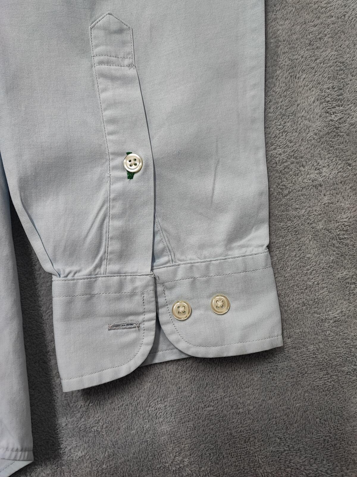 Vintage Tommy Hilfiger Plain Long Sleeve Button Down Shirt Sky Blue Men's Large