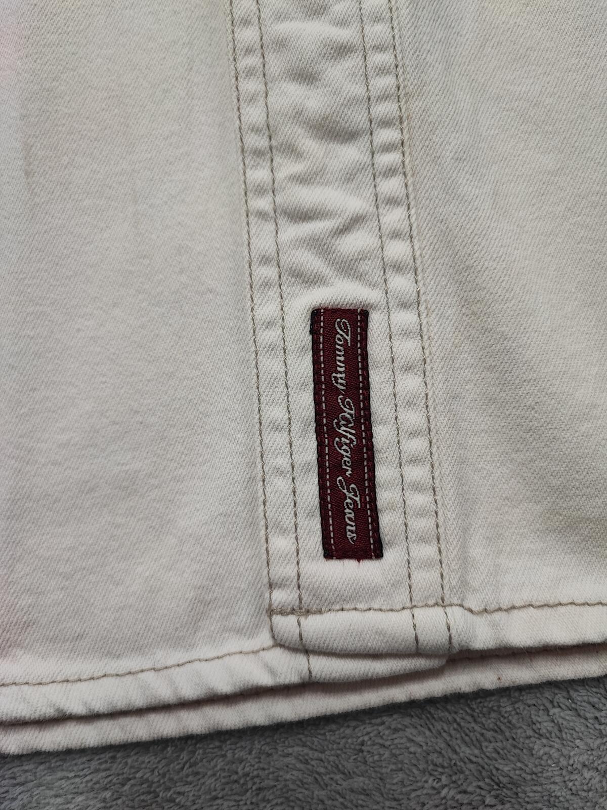 Vintage Tommy Jeans Heavy Cotton Overshirt Shacket Off White Cream Men's XXL XL