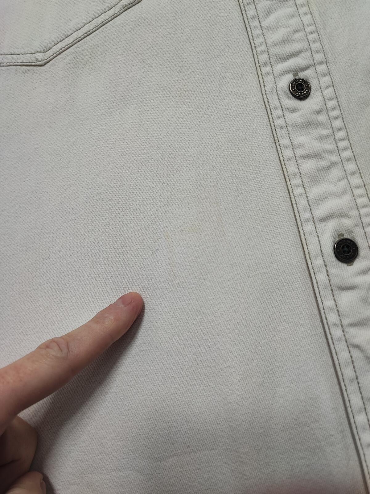 Vintage Tommy Jeans Heavy Cotton Overshirt Shacket Off White Cream Men's XXL XL