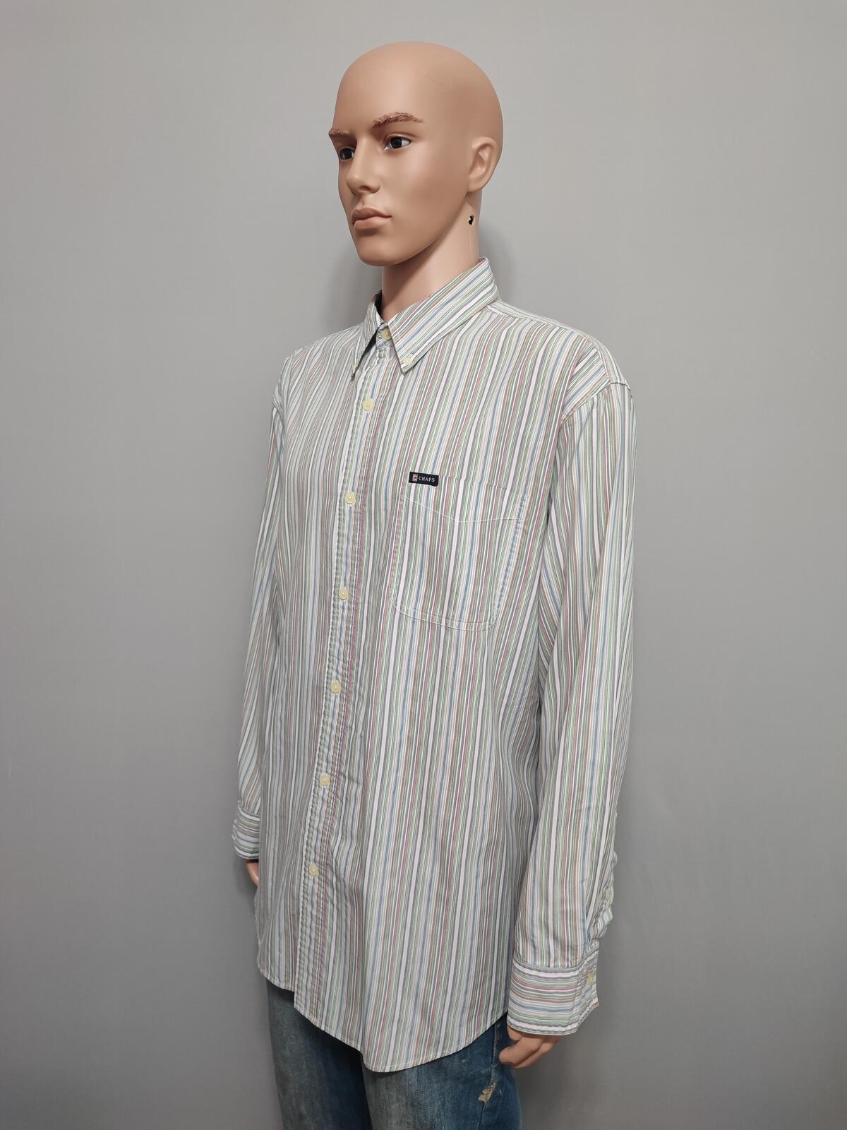 Vintage Chaps Checked Long Sleeve Shirt Multicolour Men's Size XXL