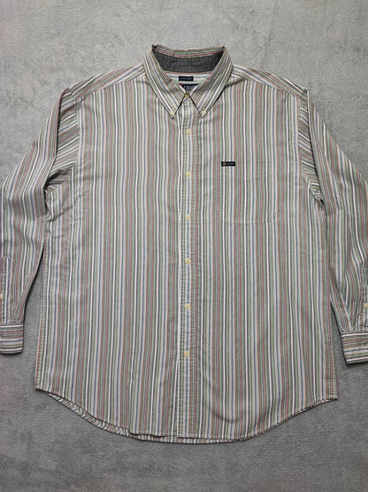 Vintage Chaps Checked Long Sleeve Shirt Multicolour Men's Size XXL