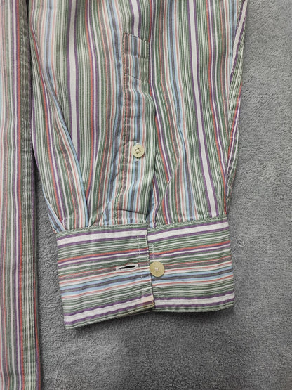 Vintage Chaps Checked Long Sleeve Shirt Multicolour Men's Size XXL